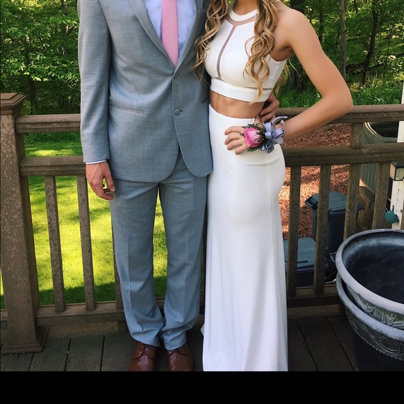 white long prom dress - Picture 2 of 4